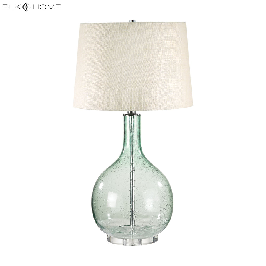 Glass 28' Table Lamp in Green