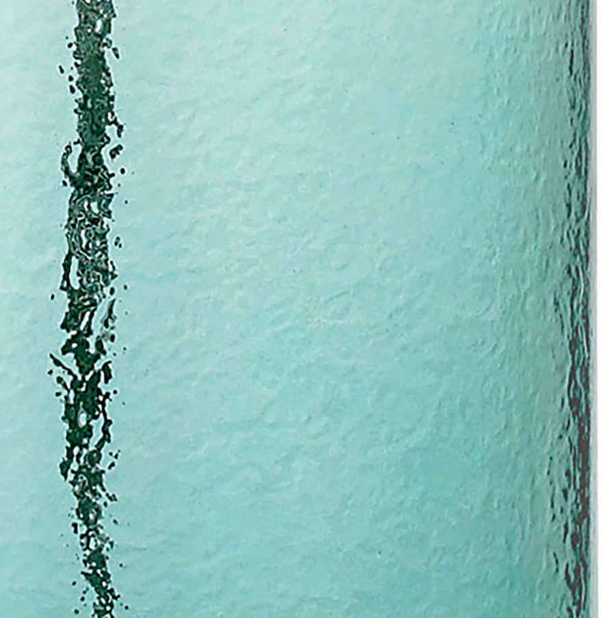 Glass Bottle 30' Table Lamp in Seafoam Green