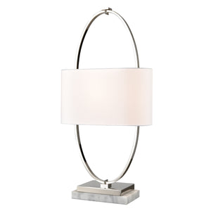 Gosforth 32' Table Lamp in Polished Nickel