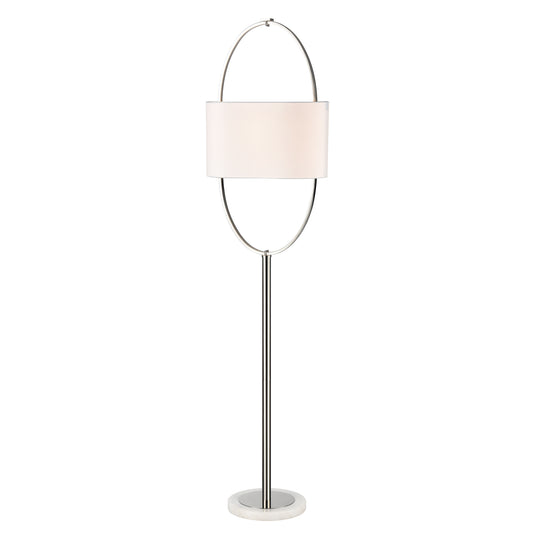 Gosforth 68" Floor Lamp in Polished Nickel