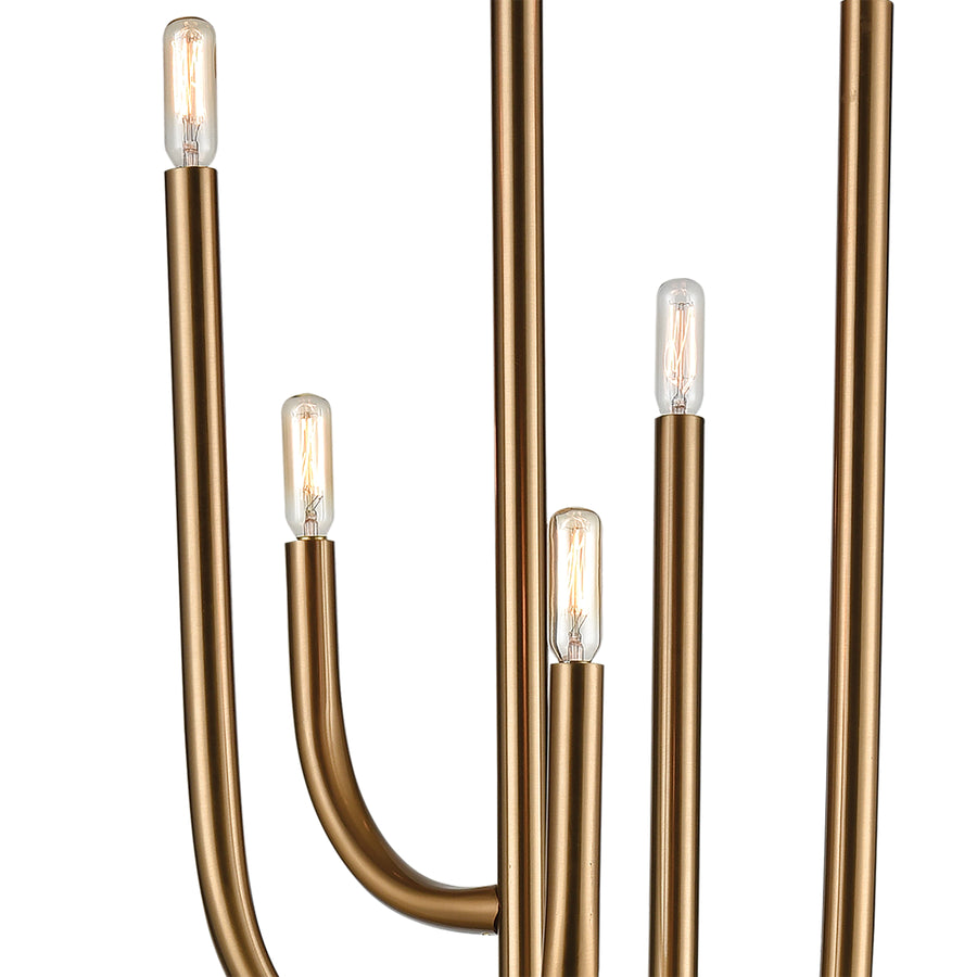 Hands Up 63' Floor Lamp in Aged Brass