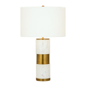 Jansen 27' Table Lamp in Aged Brass
