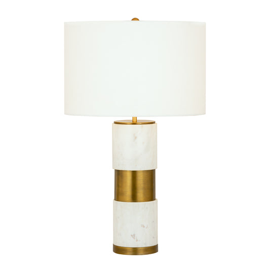 Jansen 27" Table Lamp in Aged Brass