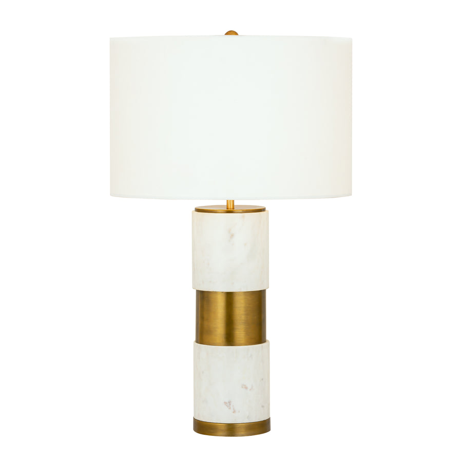 Jansen 27' Table Lamp in Aged Brass