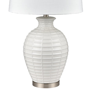 Junia 28' Table Lamp in White