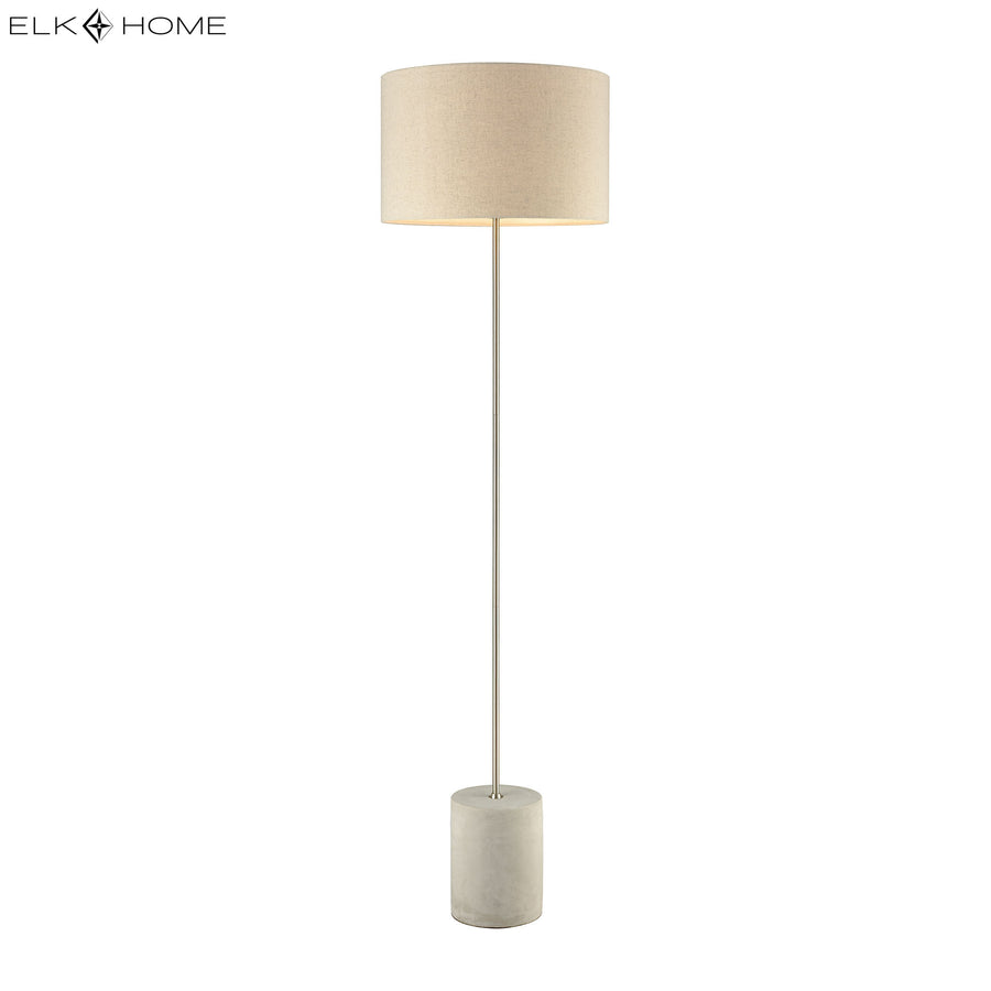 Katwijk 64' Floor Lamp in Nickel