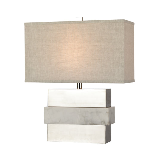 Keystone 23" Table Lamp in Silver