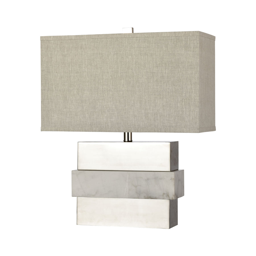 Keystone 23' Table Lamp in Silver