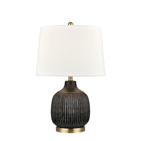 Knighton 24" Table Lamp in Antique Black