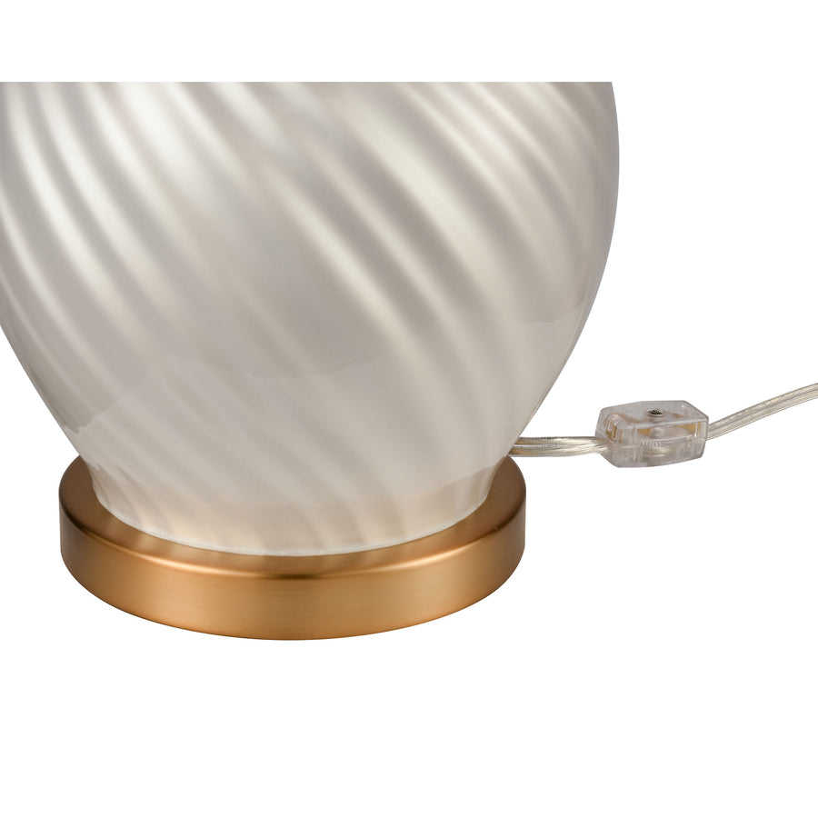 Koray 21' Table Lamp in Pearl