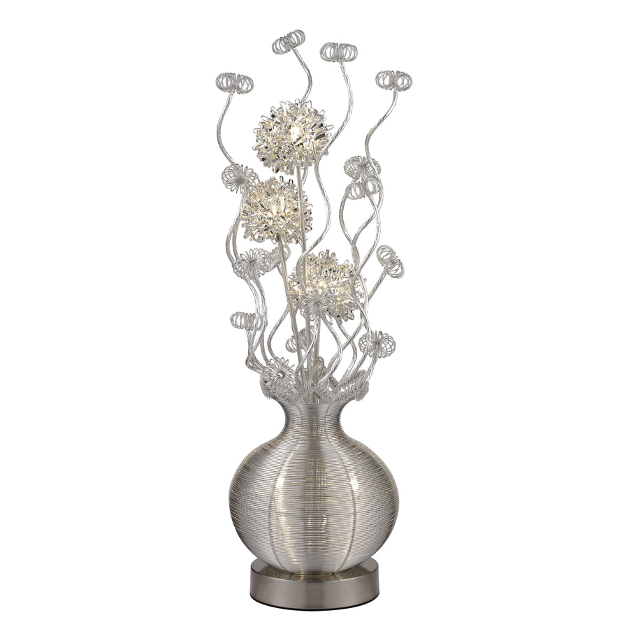 Lazelle 33' Table Lamp in Silver