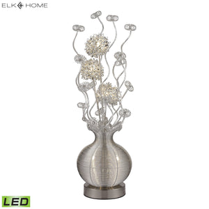 Lazelle 33' Table Lamp in Silver