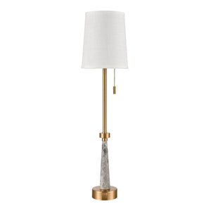 Magda 34' Table Lamp in Aged Brass