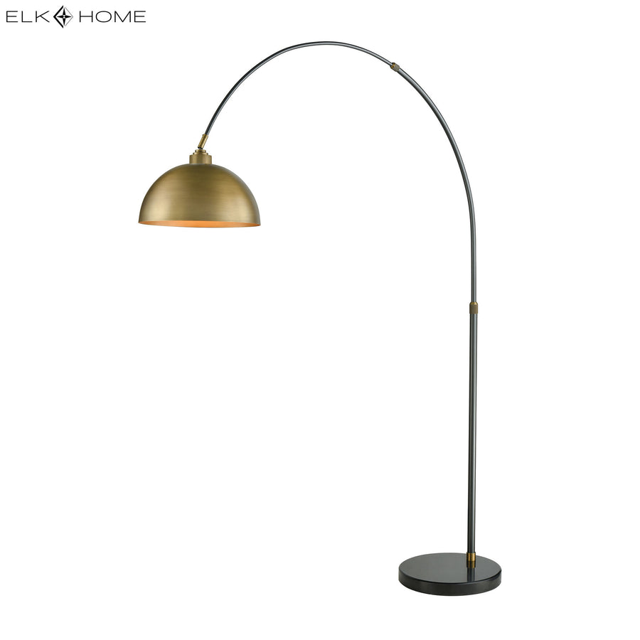 Magnus 76' Floor Lamp in Aged Brass