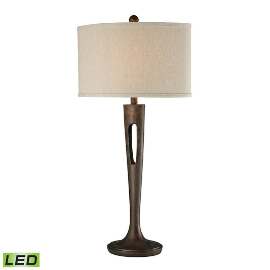Martcliff 35" LED Table Lamp in Burnished Bronze