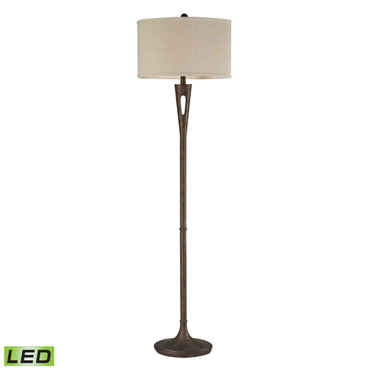 Martcliff 65" LED Floor Lamp in Burnished Bronze