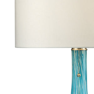 Mediterranean 29' Table Lamp in Sea Blue