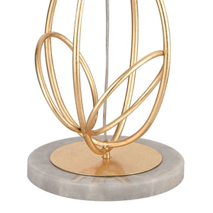 Morely 63' Floor Lamp in Gold Leaf