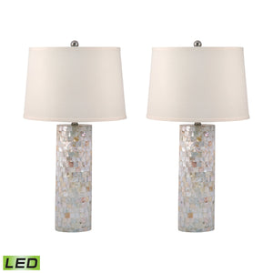 Mother of Pearl 28' LED Table Lamp in Natural