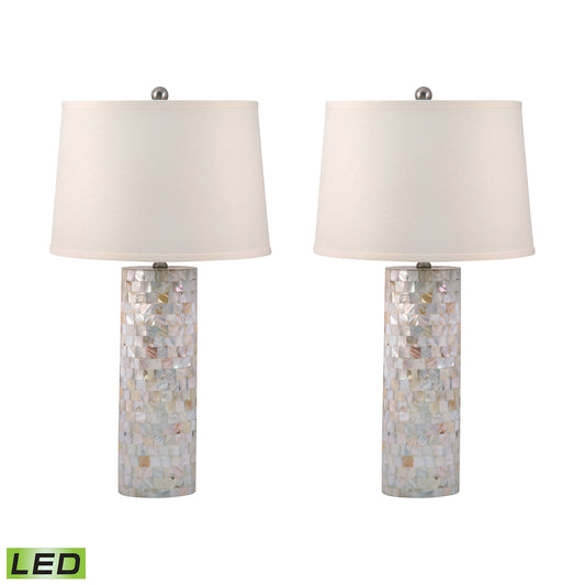 Mother of Pearl 28" LED Table Lamp in Natural