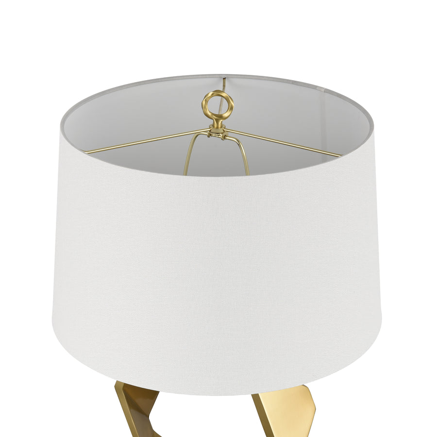 Optical 32' Table Lamp in Brass