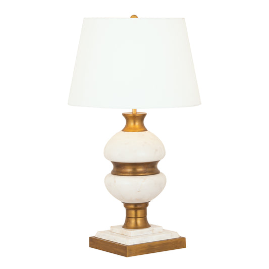 Packer 30" Table Lamp in Aged Brass