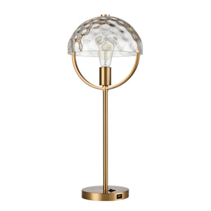 Parsons Avenue 24' Table Lamp in Aged Brass
