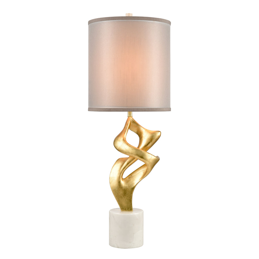 Raelle 34' Table Lamp in Gold Leaf