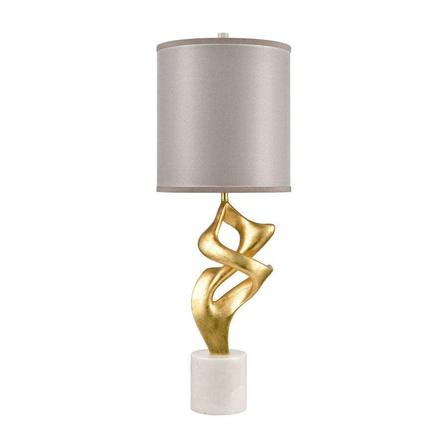 Raelle 34' Table Lamp in Gold Leaf