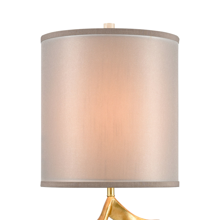 Raelle 34' Table Lamp in Gold Leaf