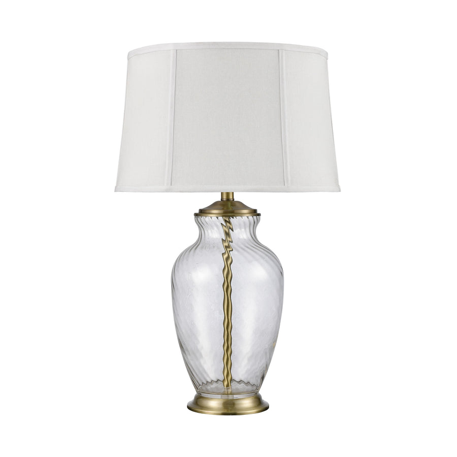 Remmy 28' Table Lamp in Antique Brass