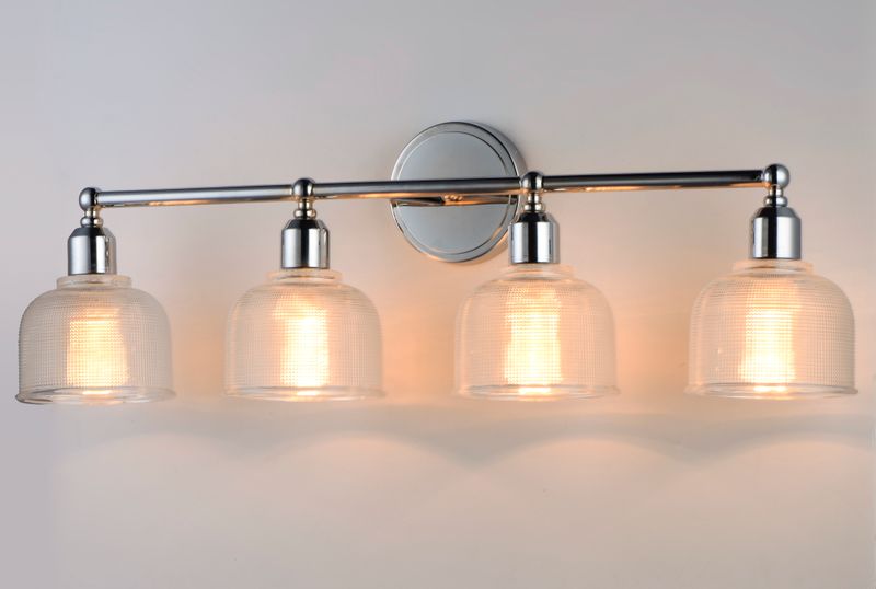 Hollow 31' 4 Light Vanity Lighting in Polished Chrome