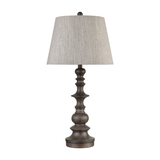 Rhinebeck 30" Table Lamp in Aged Wood