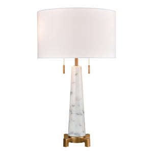 Rocket 27' Table Lamp in Aged Brass