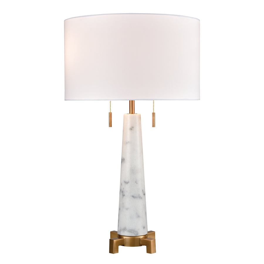 Rocket 27' Table Lamp in Aged Brass