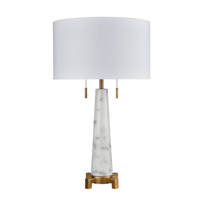 Rocket 27' Table Lamp in Aged Brass