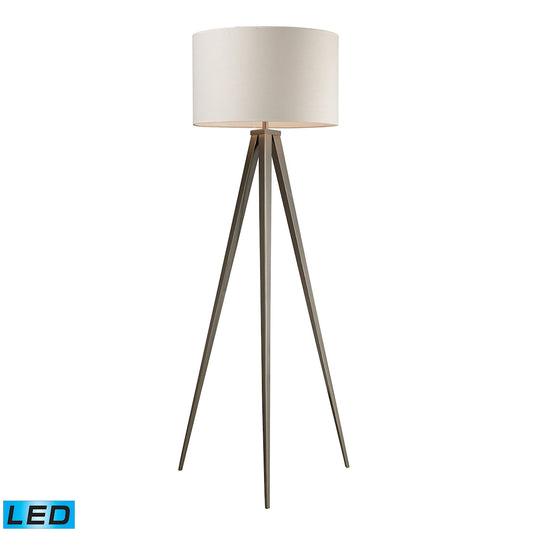 Salford 61" LED Floor Lamp in Satin Nickel