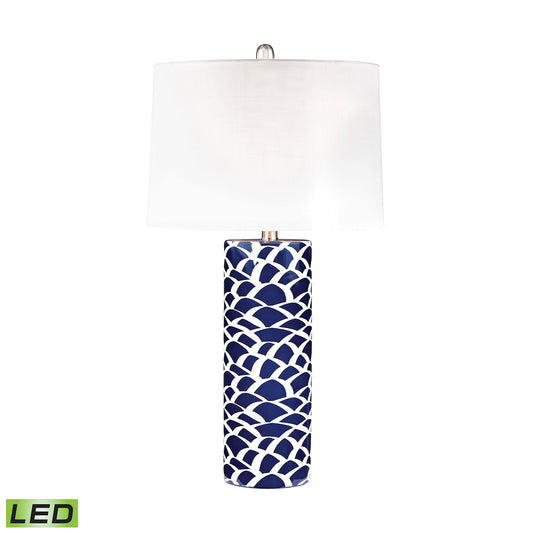 Scale Sketch 28" LED Table Lamp in Navy