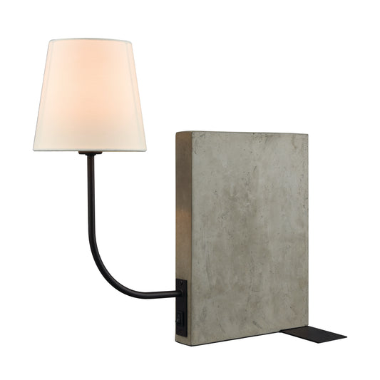 Sector 17" Table Lamp in Concrete