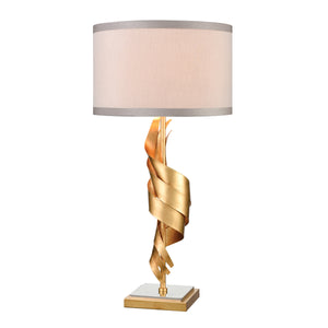 Shake It Off 33' Table Lamp in Gold Leaf
