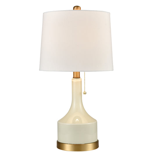 Small but Strong 21" Table Lamp in White