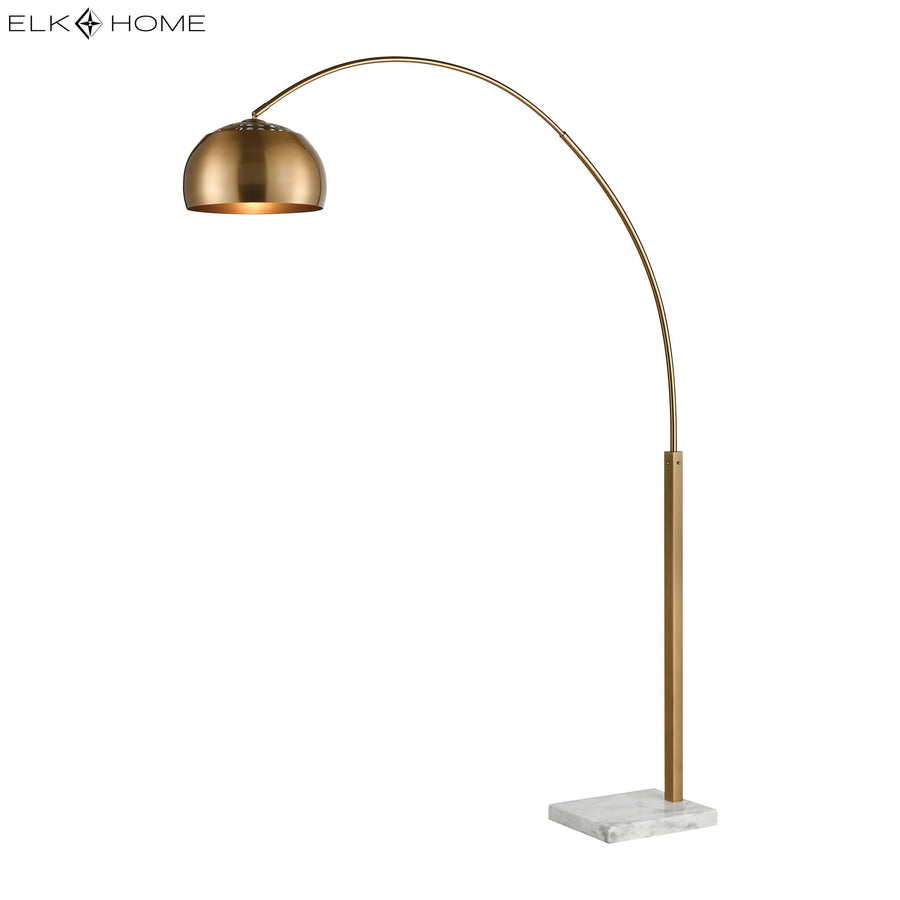 Solar Flair 77' Floor Lamp in Aged Brass