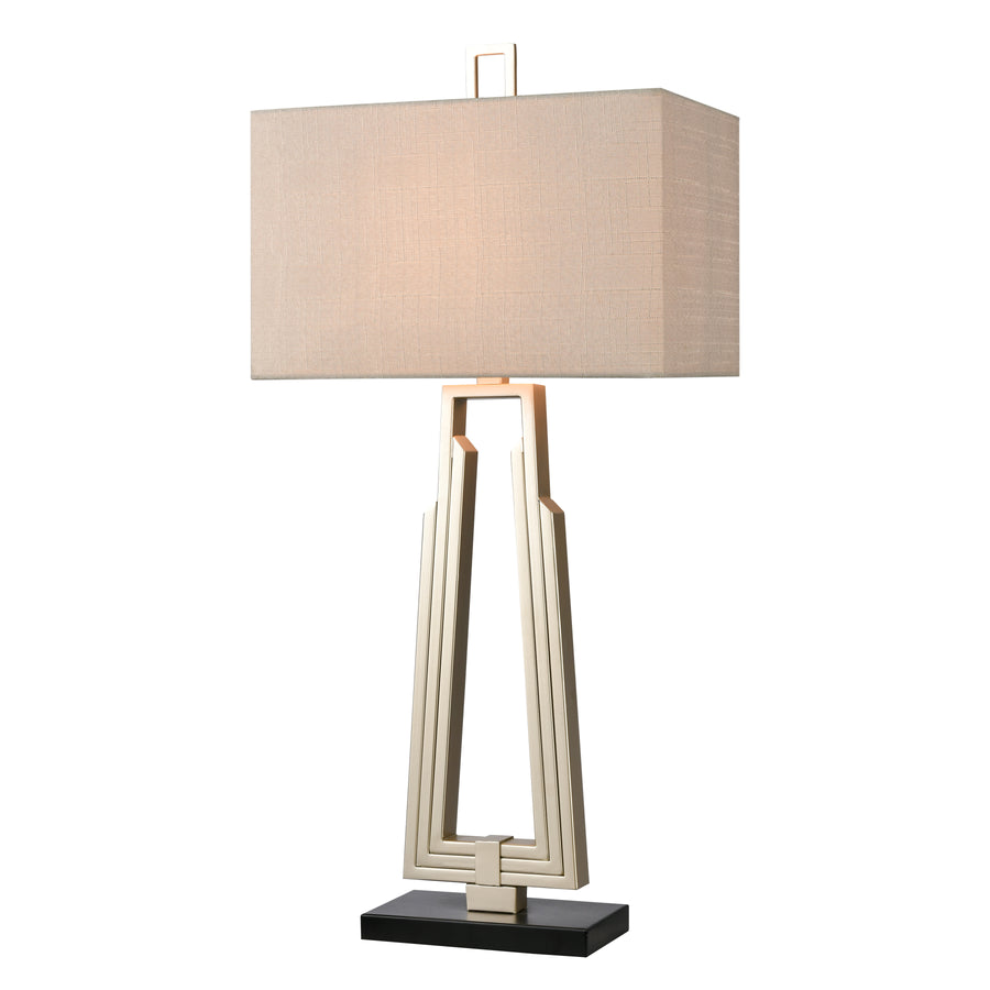 Stoddard Park 33' Table Lamp in Champagne Silver