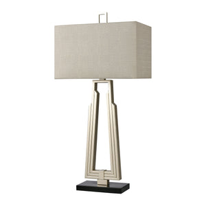 Stoddard Park 33' Table Lamp in Champagne Silver