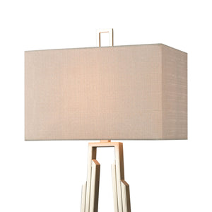 Stoddard Park 33' Table Lamp in Champagne Silver