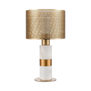 Sureshot 15' Table Lamp in Aged Brass