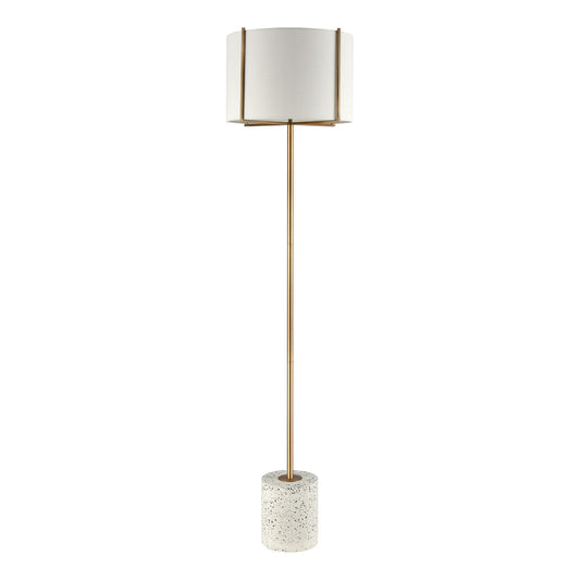 Trussed 63" Floor Lamp in White