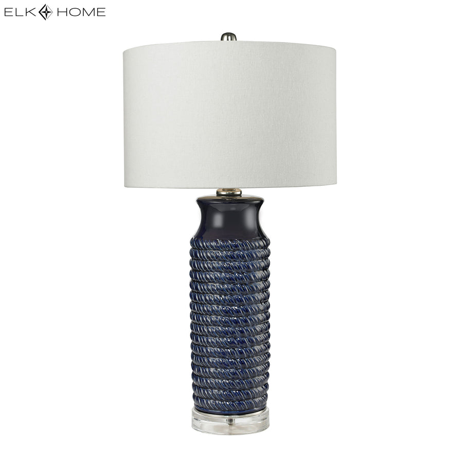 Wrapped Rope 30' Table Lamp in Navy