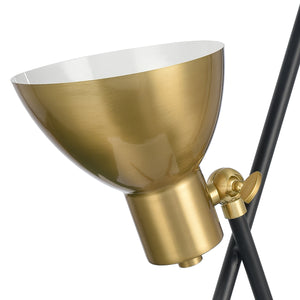 Wyman Square 19' Table Lamp in Satin Gold