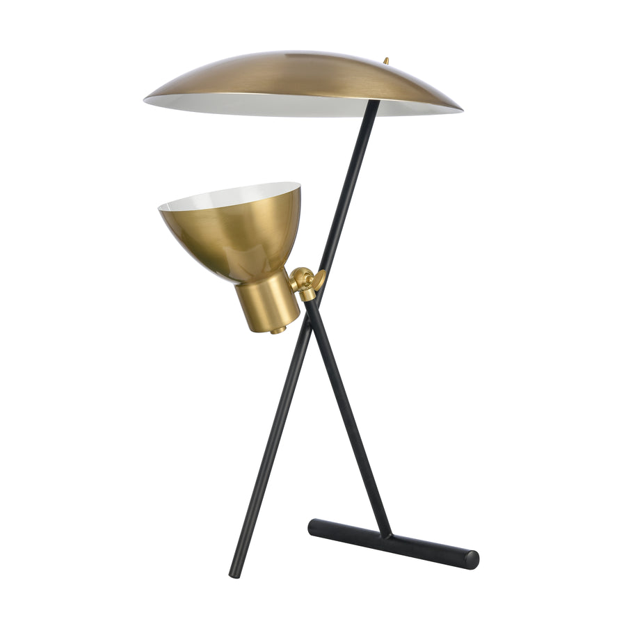 Wyman Square 19' Table Lamp in Satin Gold